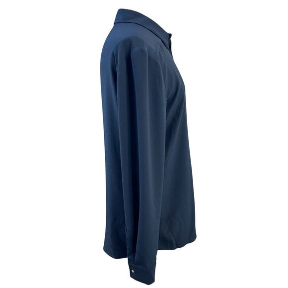 MM.LaFleur Lagarde Shirt Dusty Indigo Size 12 - Picture 2 of 13